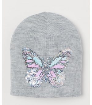 H&M Grey Butterfly Hat