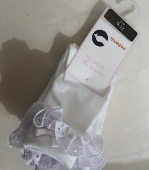 Debenhams Pack of 2 White Frill Socks