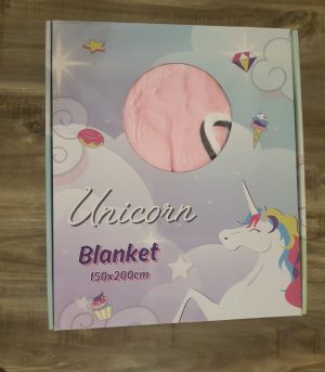 Justice Pink Unicorn Blanket