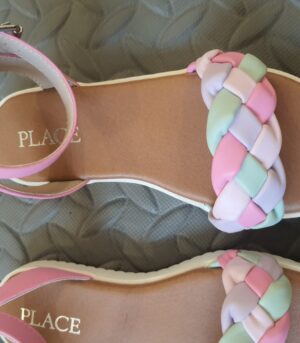 Girls Braided Sandals – Pink